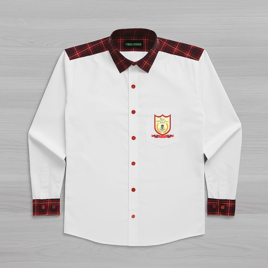 Winter Maroon Check Shirt