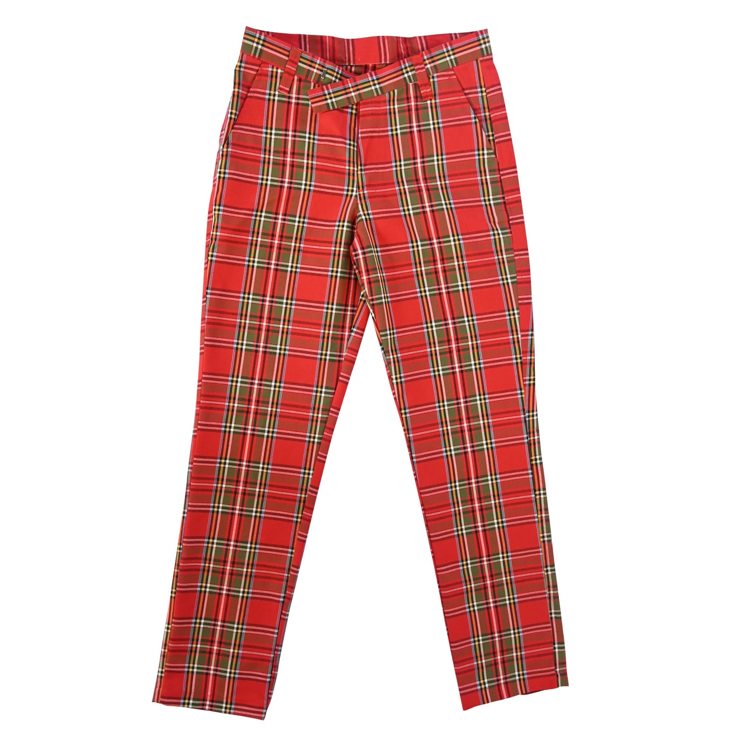 SUMMER RED CHECK PANTS